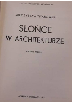 Słońce w architekturze