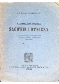 Niemiecko polski słownik lotniczy 1921 r.