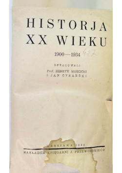 Historja XX wieku 1900 - 1934 1936 r.