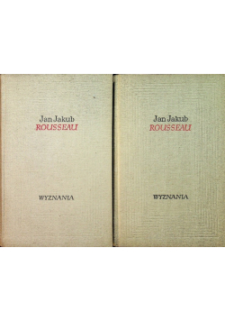 Rousseau Wyznania Tom 1 i 2
