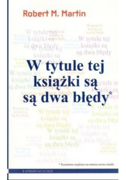 W tytule tej książki są są dwa błędy