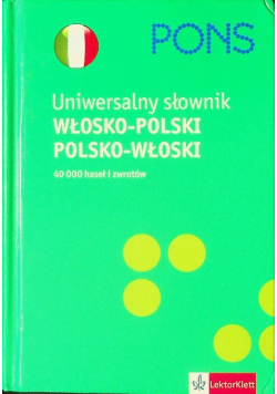 Pons Uniwersalny słownik włosko - polski polsko - włoski