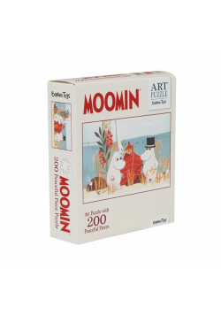 Puzzle artystyczne Muminki czerwone 200el