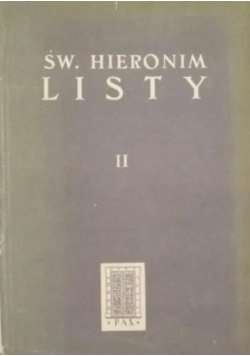 Św Hieronim Listy Tom II