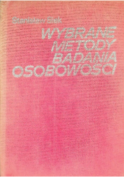 Wybrane metody badania osobowości