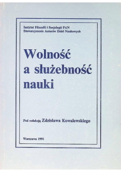 Wolność a służebność nauki