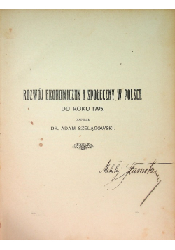 Rozwój ekonomiczny i społeczny w Polsce do roku 1795, 1910 r.