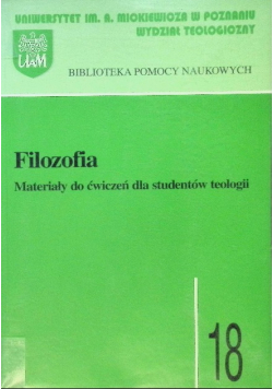 Filozofia Materiały do ćwiczeń dla studentów teologii Tom 18