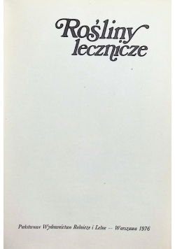 Rośliny lecznicze