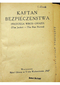 Kaftan bezpieczeństwa 1927 r.