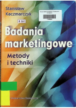Badania marketingowe metody i techniki