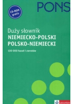 PONS Duży słownik niemiecko - polski polsko - niemiecki