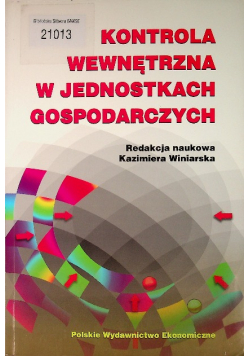 Kontrola wewnętrzna w jednostkach gospodarczych
