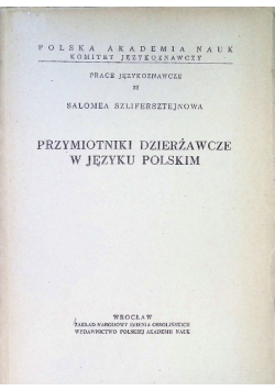 Przymiotniki Dzierżawcze w Języku Polskim Nr 22
