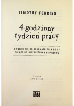 4 godzinny tydzień pracy