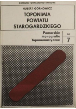 Toponimia powiatu starogardzkiego Nr 7