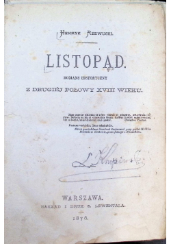 Listopad 1876 r.