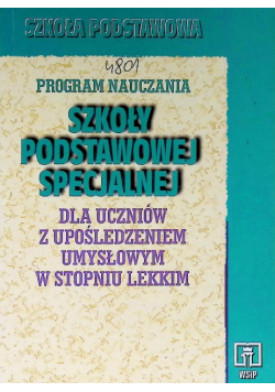 Program nauczania szkoły podstawowej specjalnej