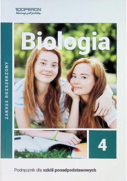 Biologia 4 Podręcznik dla szkół ponadpodstawowych Zakres rozszerzony