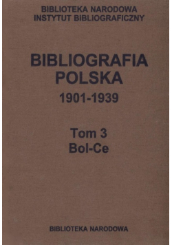 Bibliografia polska 1901 - 1939 Tom 3