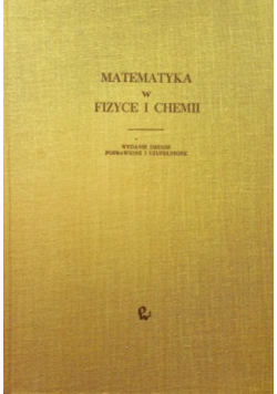 Matematyka w fizyce i chemii