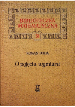 O pojęciu wymiaru