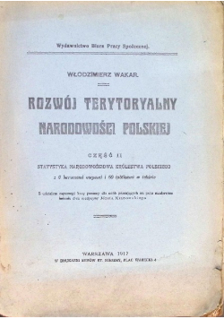 Rozwój terytorialny narodowości polskiej 1917 r.
