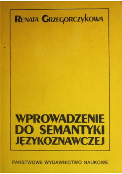 Wprowadzenie do semantyki językoznawczej