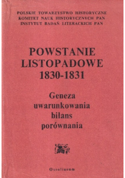Powstanie listopadowe 1830 - 1831