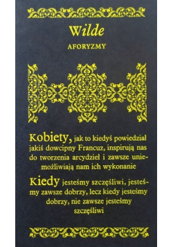 Wilde Aforyzmy