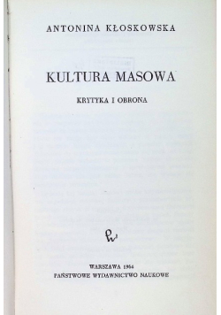 Kultura masowa