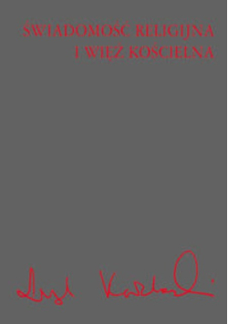 Świadomość religijna i więź kościelna