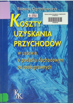 Koszty uzyskania przychodów
