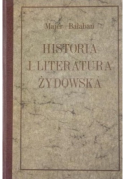 Historia i literatura żydowska Tom I