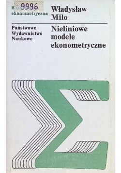 Nieliniowe modele ekonometryczne