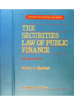The securities law of public finance