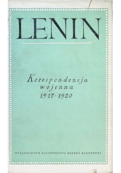 Korespondencja wojenna 1917 - 1920