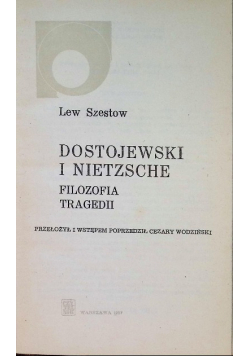 Dostojewski i Nietzsche filozofia tragedii