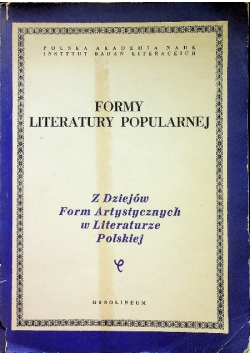 Formy literatury popularnej
