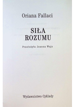 Siła rozumu