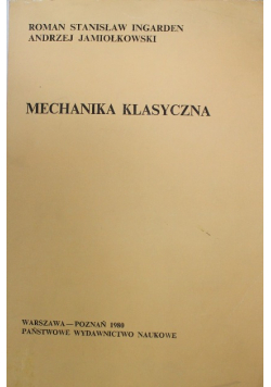 Mechanika Klasyczna