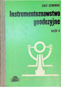 Instrumentoznawstwo geodezyjne Część II