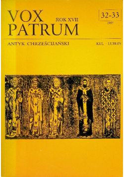 Vox Patrum Antyk Chrześcijański Nr 32 i 33