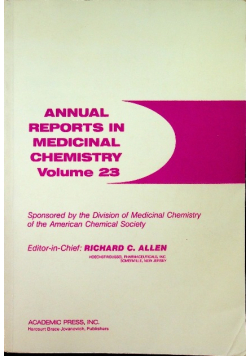 Annual reports in medicinal chemistry volume 23