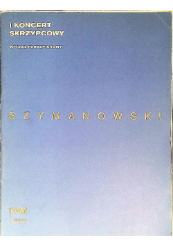II koncert skrzypcowy Wyciąg fortepianowy