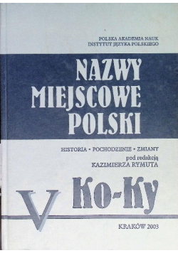 Nazwy miejscowe Polski Tom V