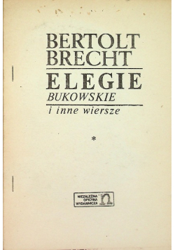 Elegie Bukowskie i inne wiersze
