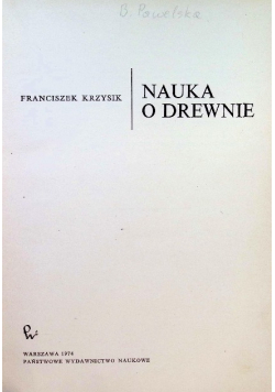 Nauka o drewnie