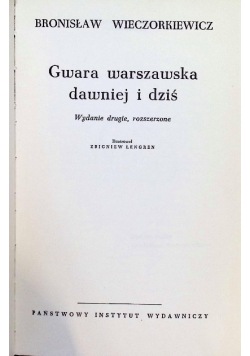 Gwara warszawska dawniej i dziś