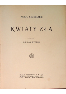 Kwiaty zła, 1927 r.